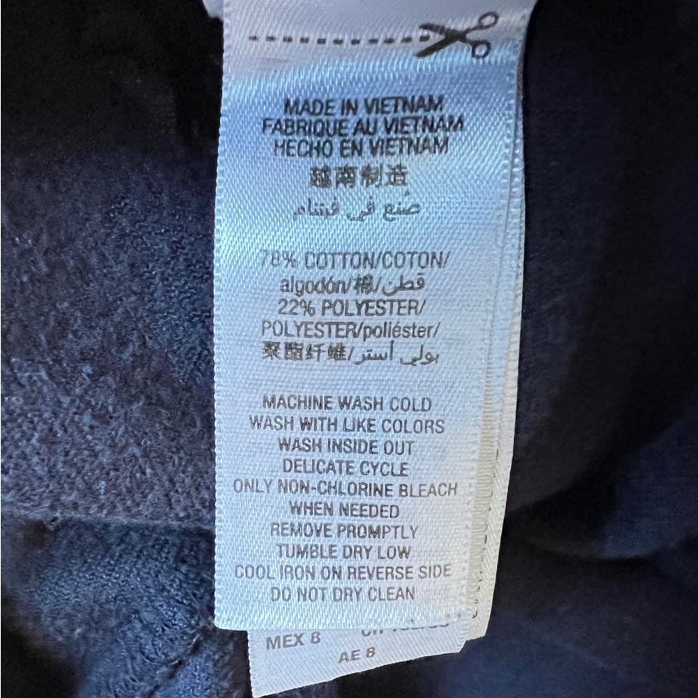 Juicy Couture navy blue velour joggers black label golden heart logo kid's 8 - Picture 6 of 10